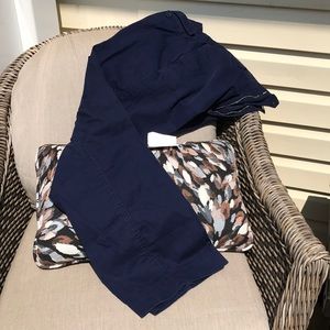 navy blue wide leg pants/jeans